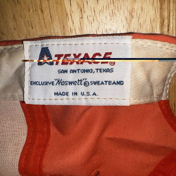 Vintage Ravines Golf Orange Rope Hat Texace USA Made Strapback Cap main image 6